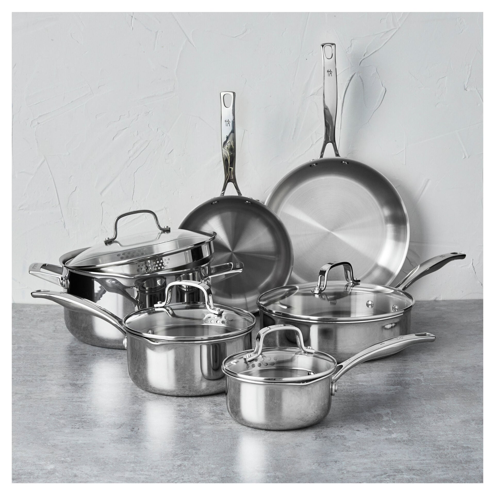 10-pc, Stainless Steel, Cookware Set,,large