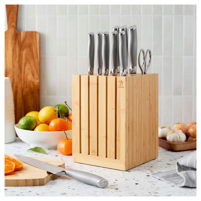 11-pc, Stainless Steel Knife Block Set with Adjustable Storage,,large