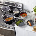 10 Piece stainless steel Cookware set,,large