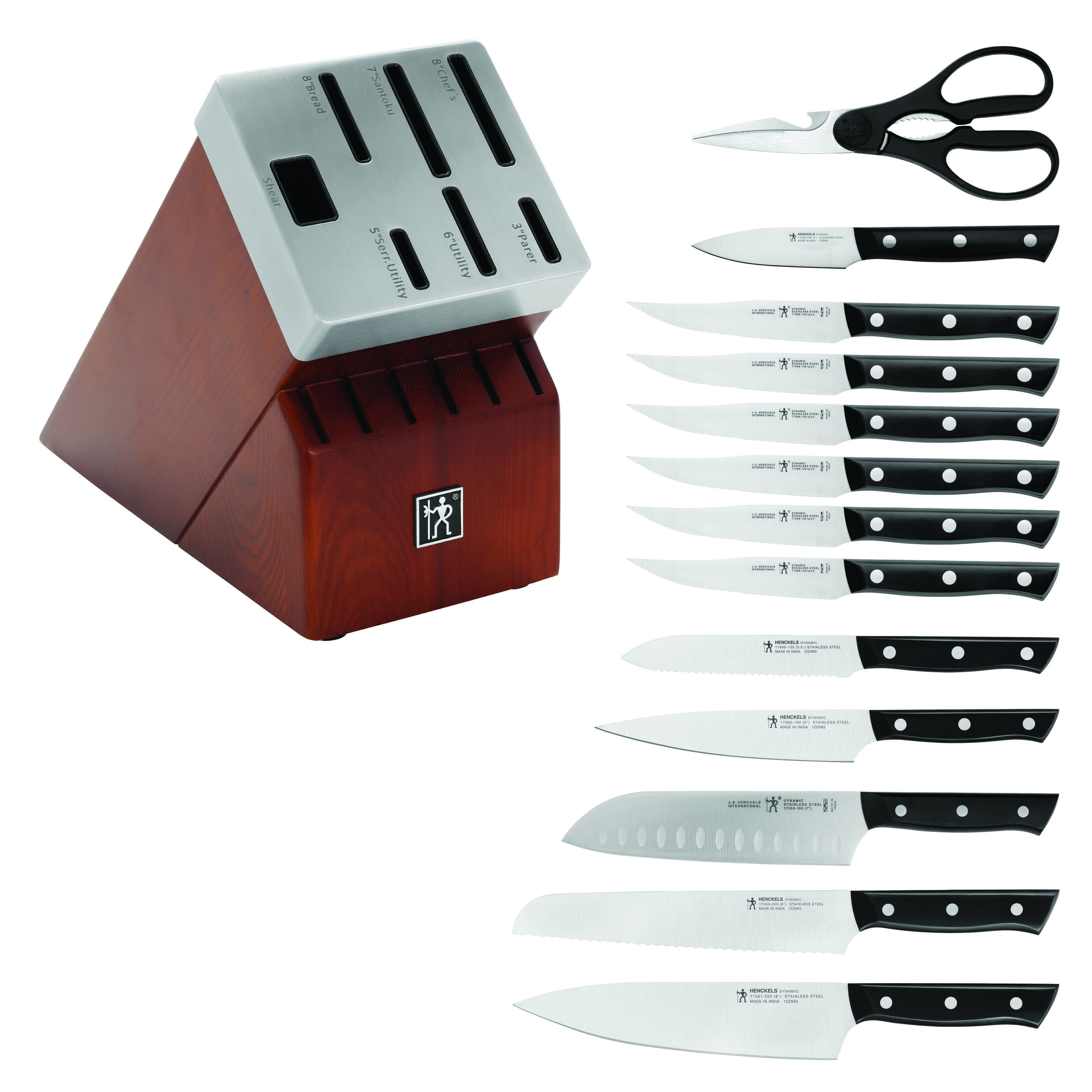 Buy Dynamic 14-pc, Self-Sharpening Knife Block Set | Henckels US