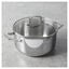 6 qt, Stainless Steel, Dutch Oven With Glass Lid,,large preview