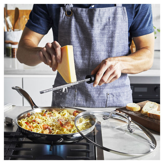 2-pc, Stainless Steel, Frying Pan With Lid,,large