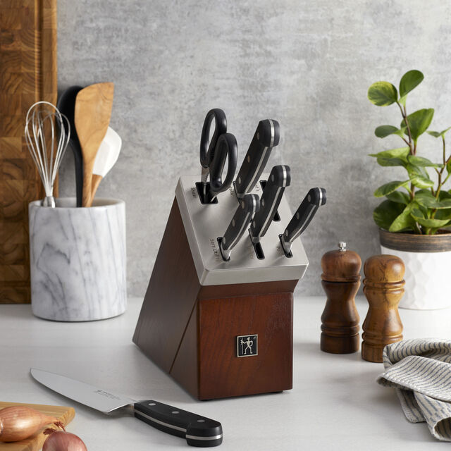 7-pc, Self-Sharpening Knife Block Set,,large