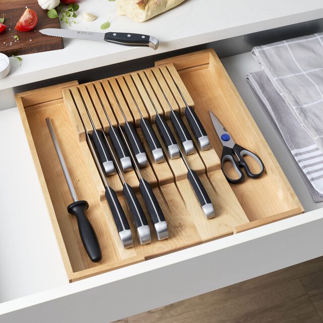 15-pc, Knife Set with Drawer Storage Tray,,large