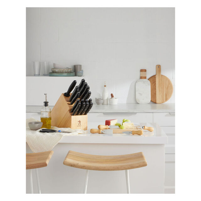 17 Piece, BLOCK SET WITH BONUS CHEESE SET, nature,,large