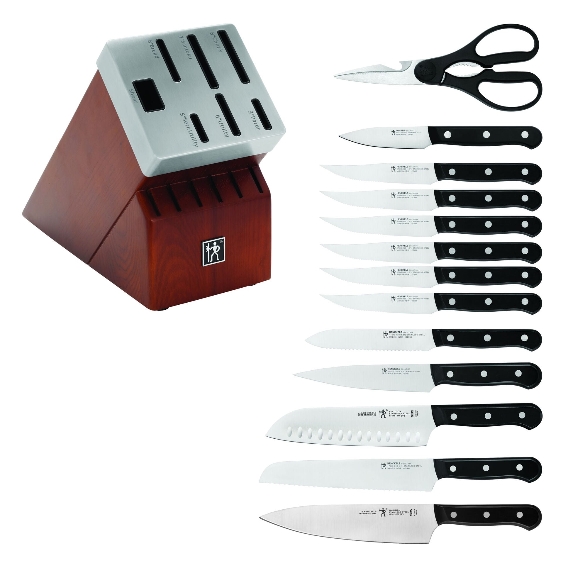 16-pc, Self-Sharpening Knife Block Set,,large