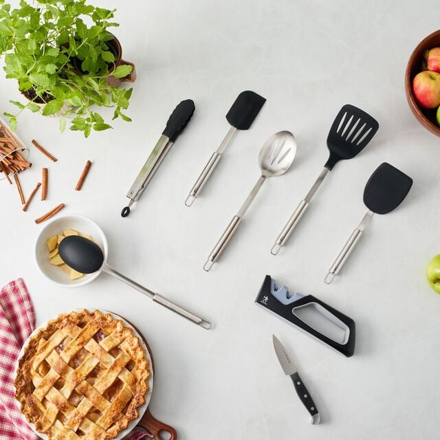 6 Piece stainless steel Kitchen gadgets sets, silver,,large