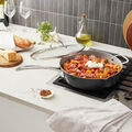 5 qt, Aluminum, Ceramic Nonstick Sauté Pan W/Lid,,large