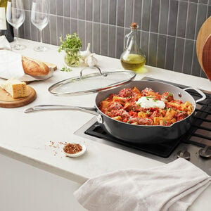5 qt, Aluminum, Ceramic Nonstick Sauté Pan W/Lid