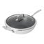 12-inch, Stainless Steel, Ceramic Hybrid Wok With Lid, Silver preview