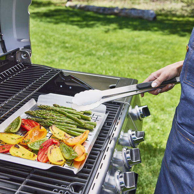 2-pc, Stainless Steel, Grill Topper And Basket Set,,large