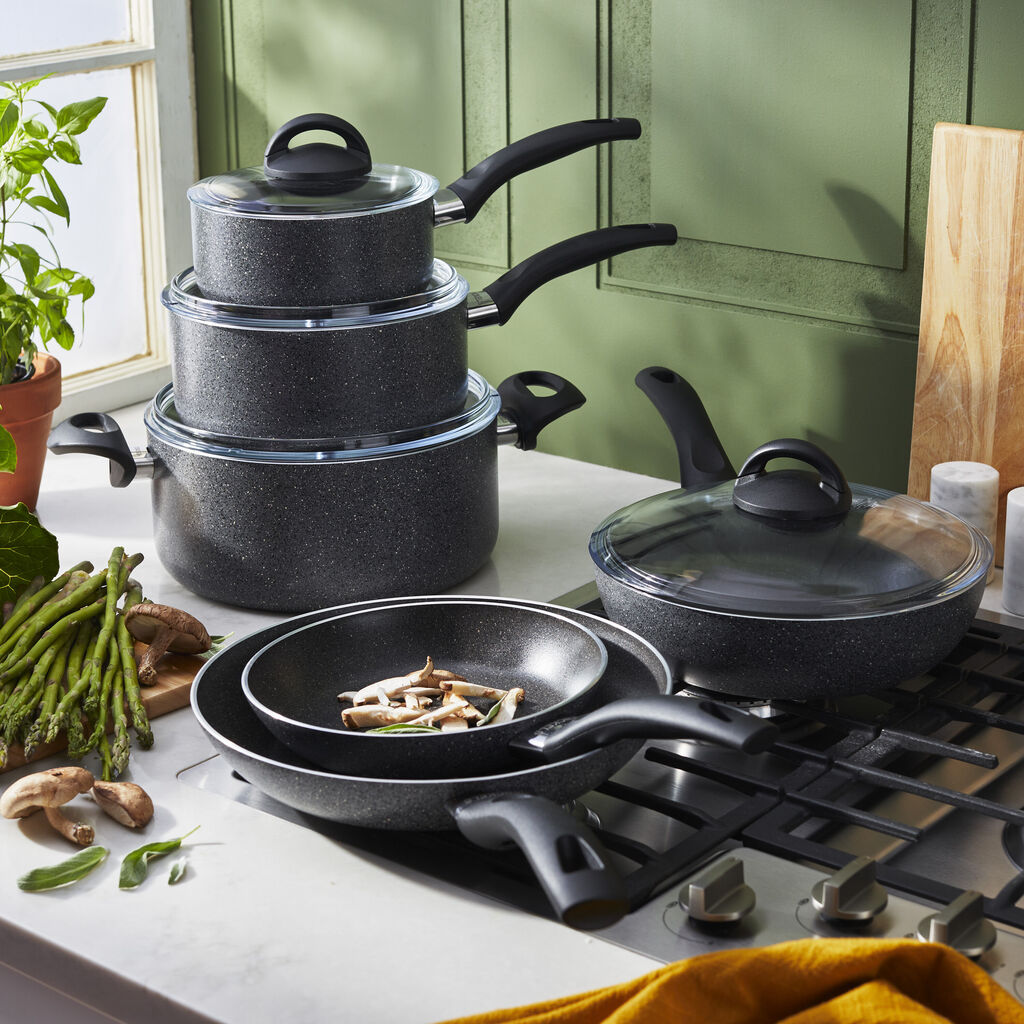 10 Piece aluminum Cookware Set - Granite,,large