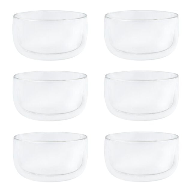 6 Piece, Dessert glass set,,large