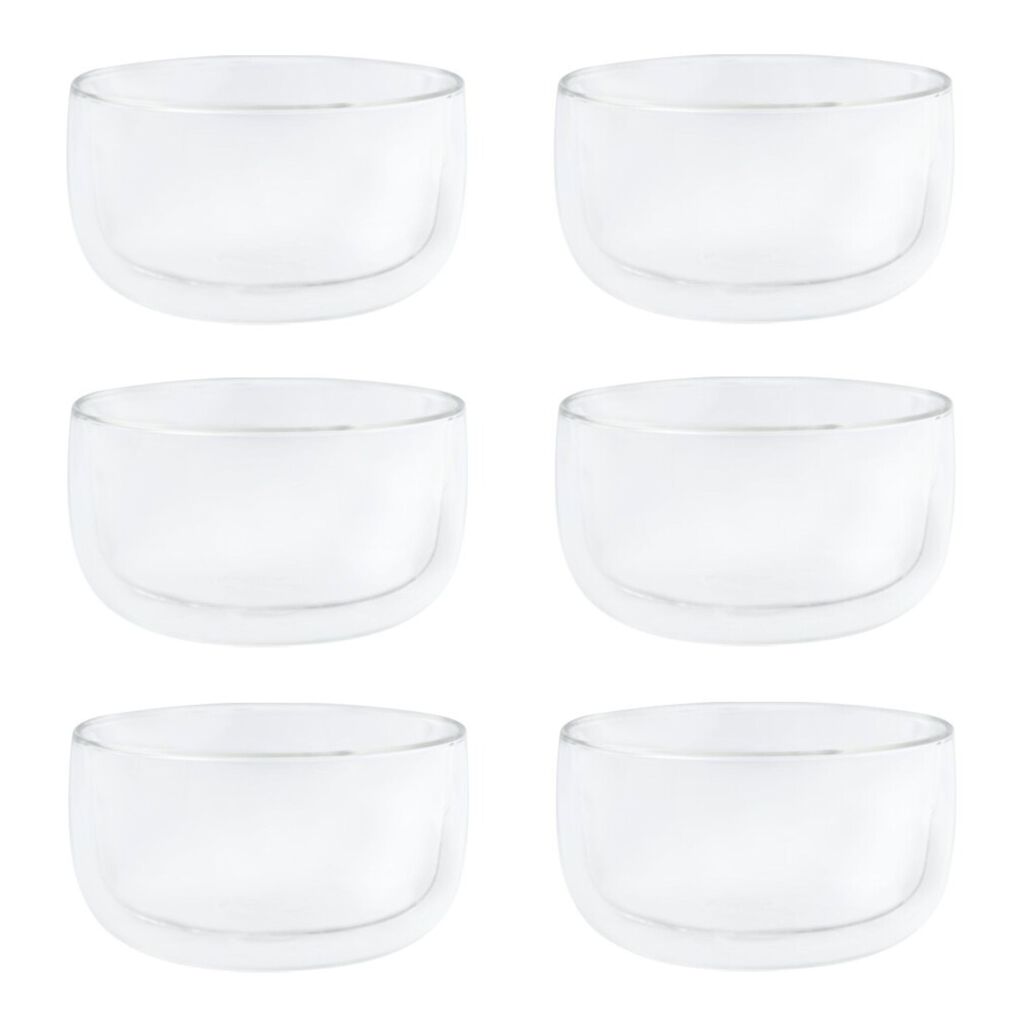 6 Piece, Dessert glass set,,large