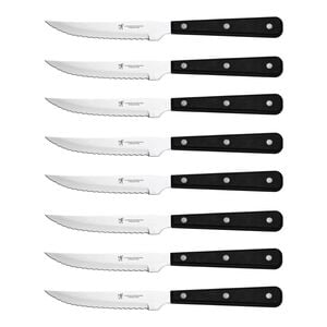 8 Piece, Steak set, black