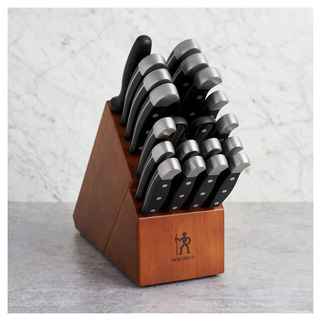 20 Piece, Knife block set, Walnut,,large