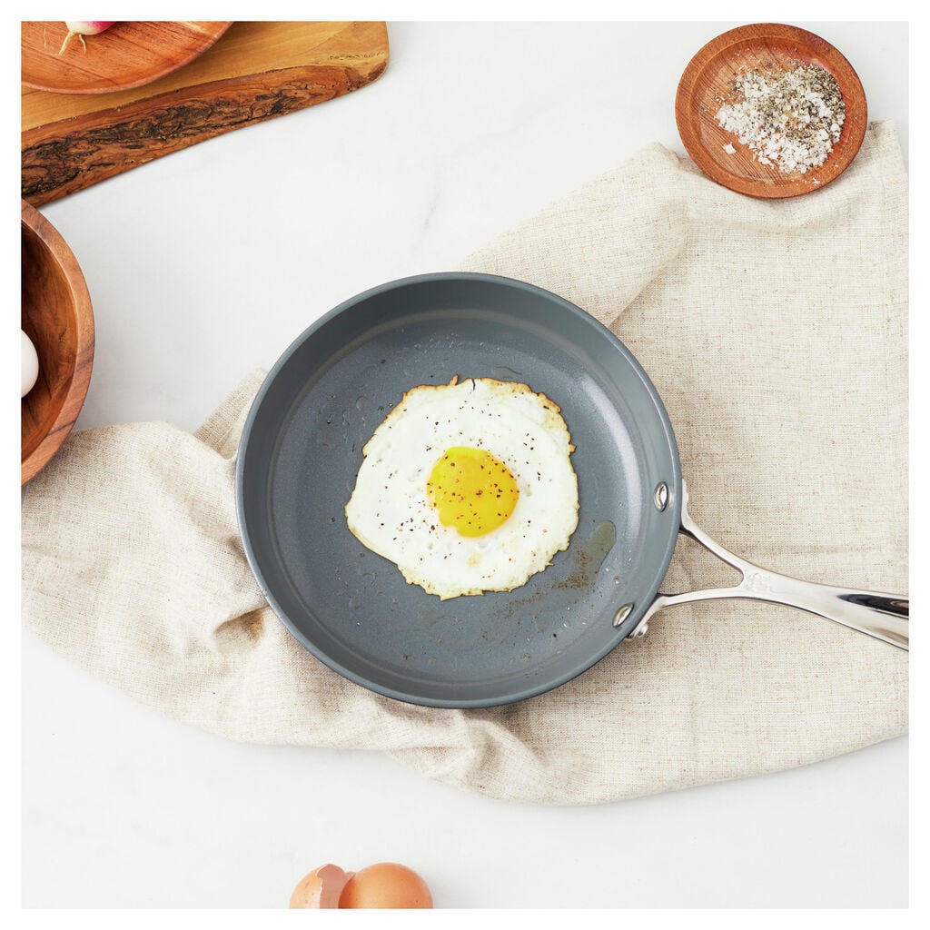 8.00 inch, Aluminum, Ceramic Nonstick Frying Pan,,large