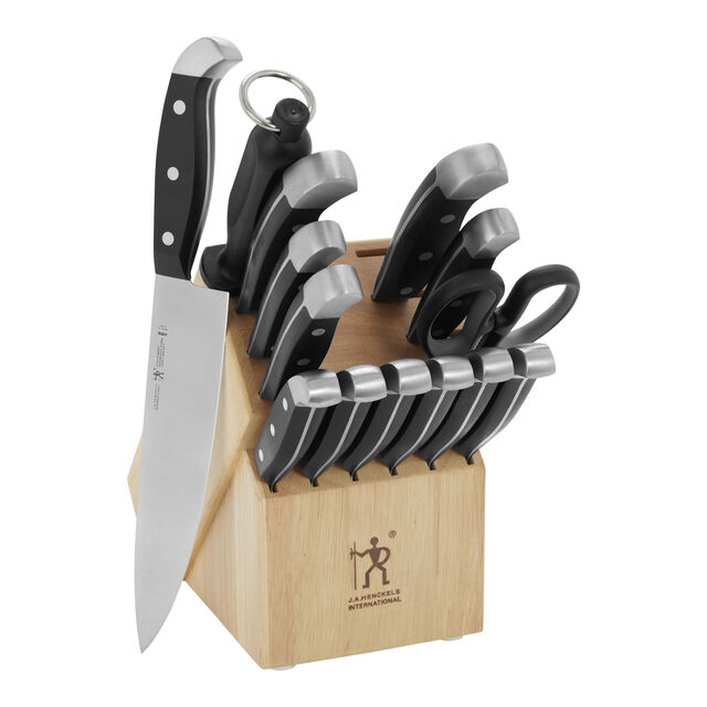 15 Piece, Knife block set, nature,,large