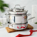 7-pc, Stainless Steel, Cookware Set,,large