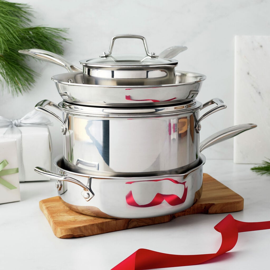 7-pc, Stainless Steel, Cookware Set,,large
