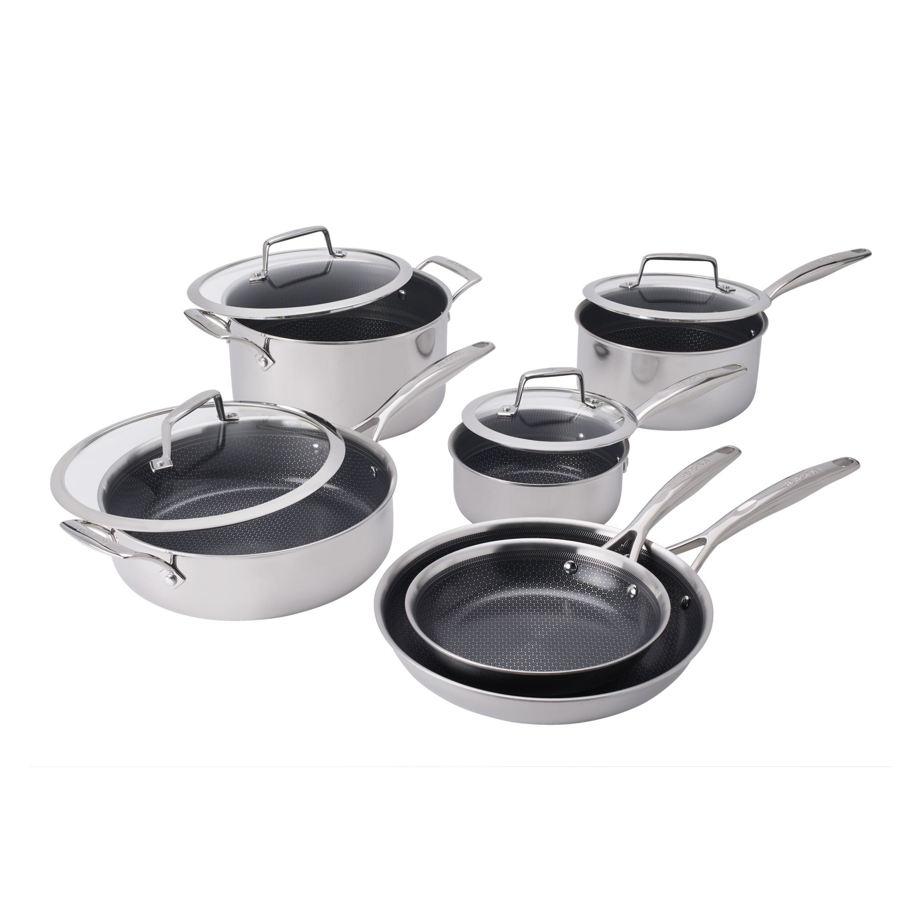 Paradigm Ceramic 10-pc, Stainless Steel, Ceramic Hybrid Nonstick