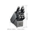 14 Piece, Knife block set, black,,large