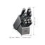 14 Piece, Knife block set, black,,large preview