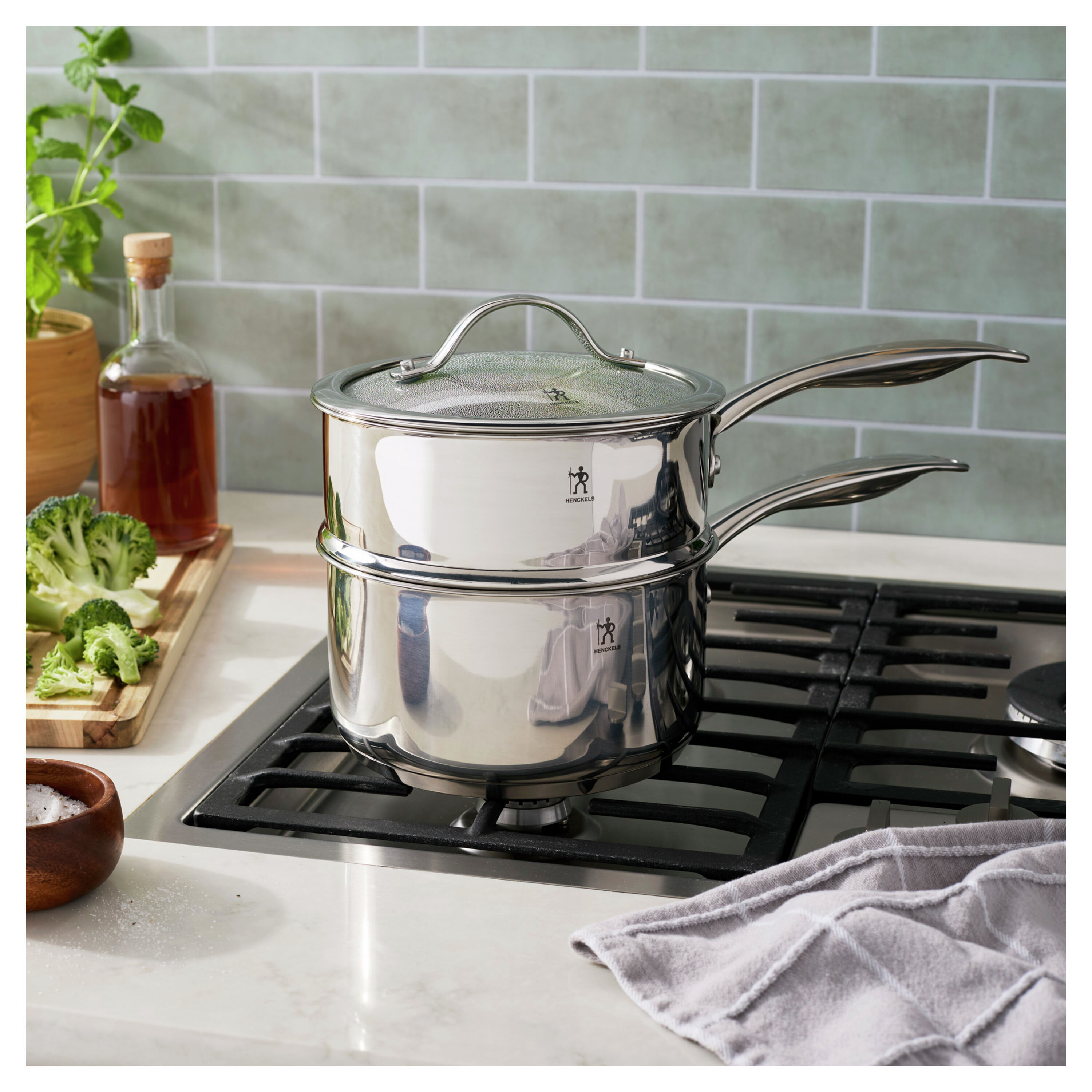 Buy Aragon 2.5 qt, Stainless Steel, Steamer And Sauce Pan With Lid