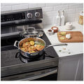 4 qt, Stainless Steel, Saute Pan With Lid,,large