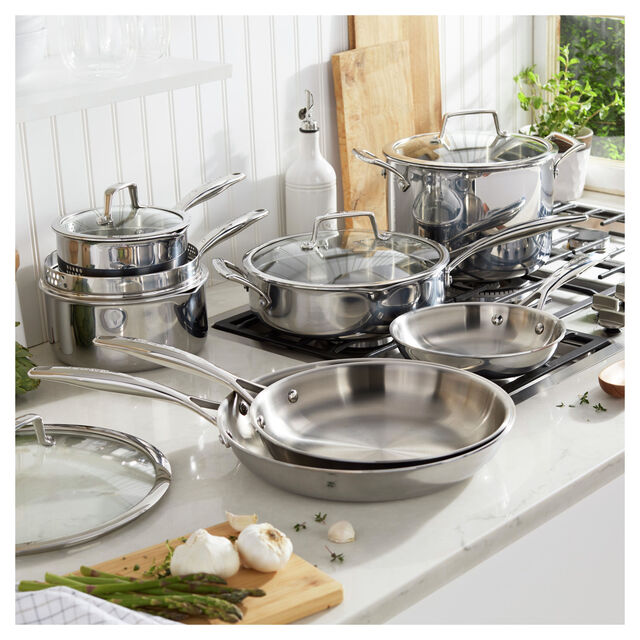 12-pc, Stainless Steel, Cookware Set,,large
