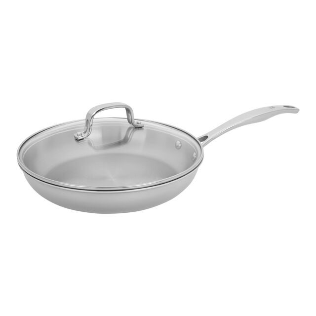 2-pc, Stainless Steel, Frying Pan With Lid,,large