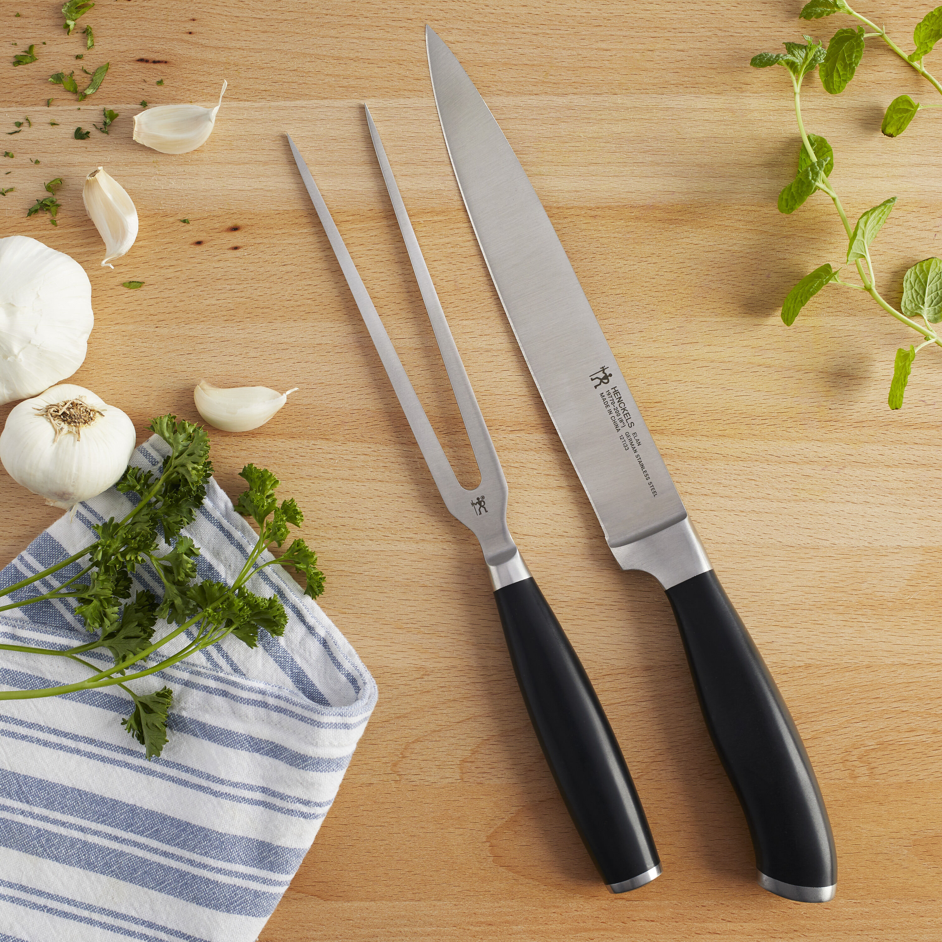 Elan 2-pc, Carving Fork and Knife Set | Henckels US
