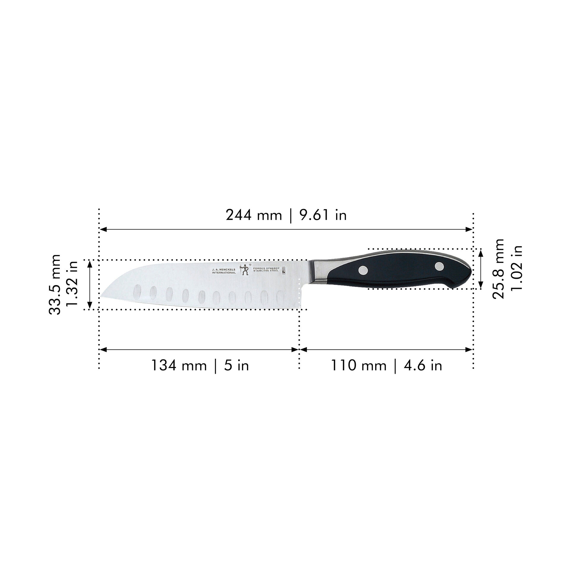 5.00 inch, Santoku Knife
,,large