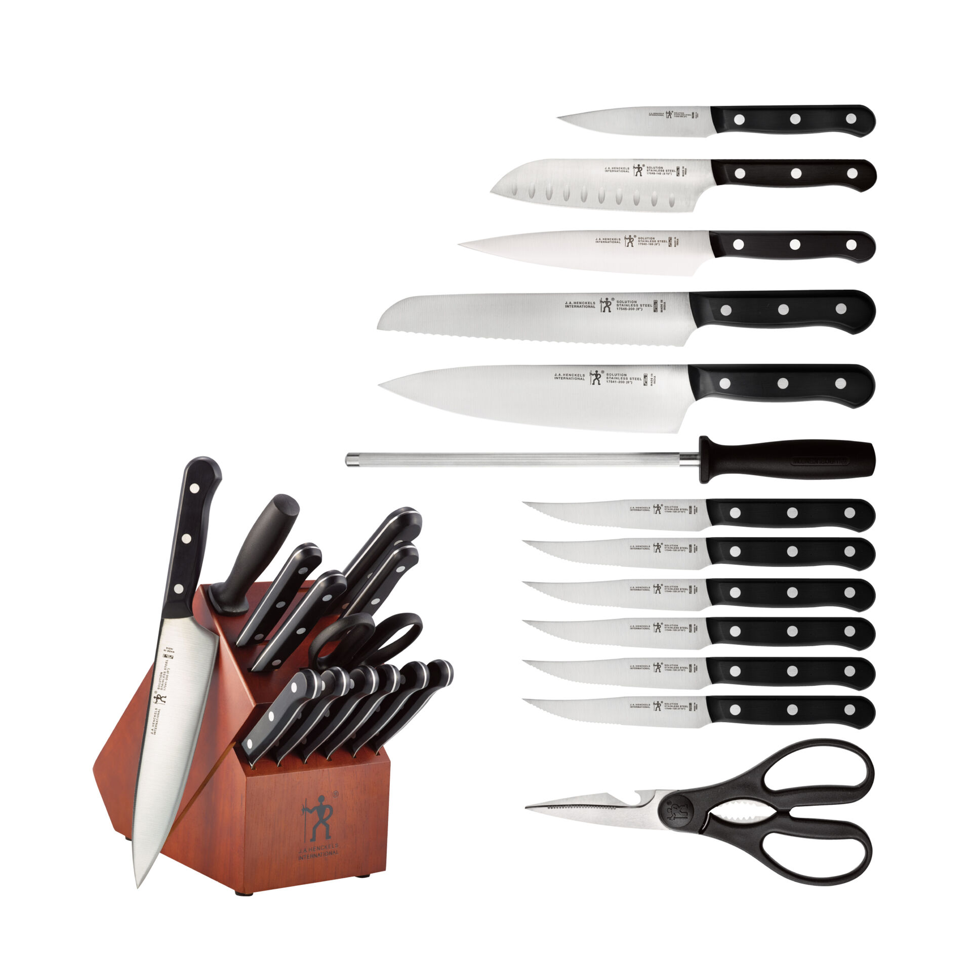 14 Piece, Knife block set,,large