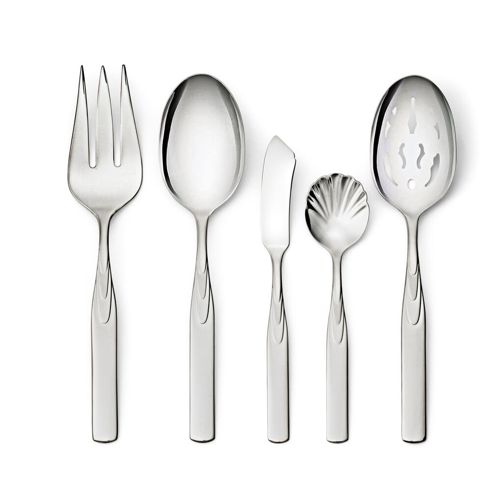 45 Piece Flatware Set polished,,large
