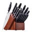 17 Piece, Knife block set, brown preview