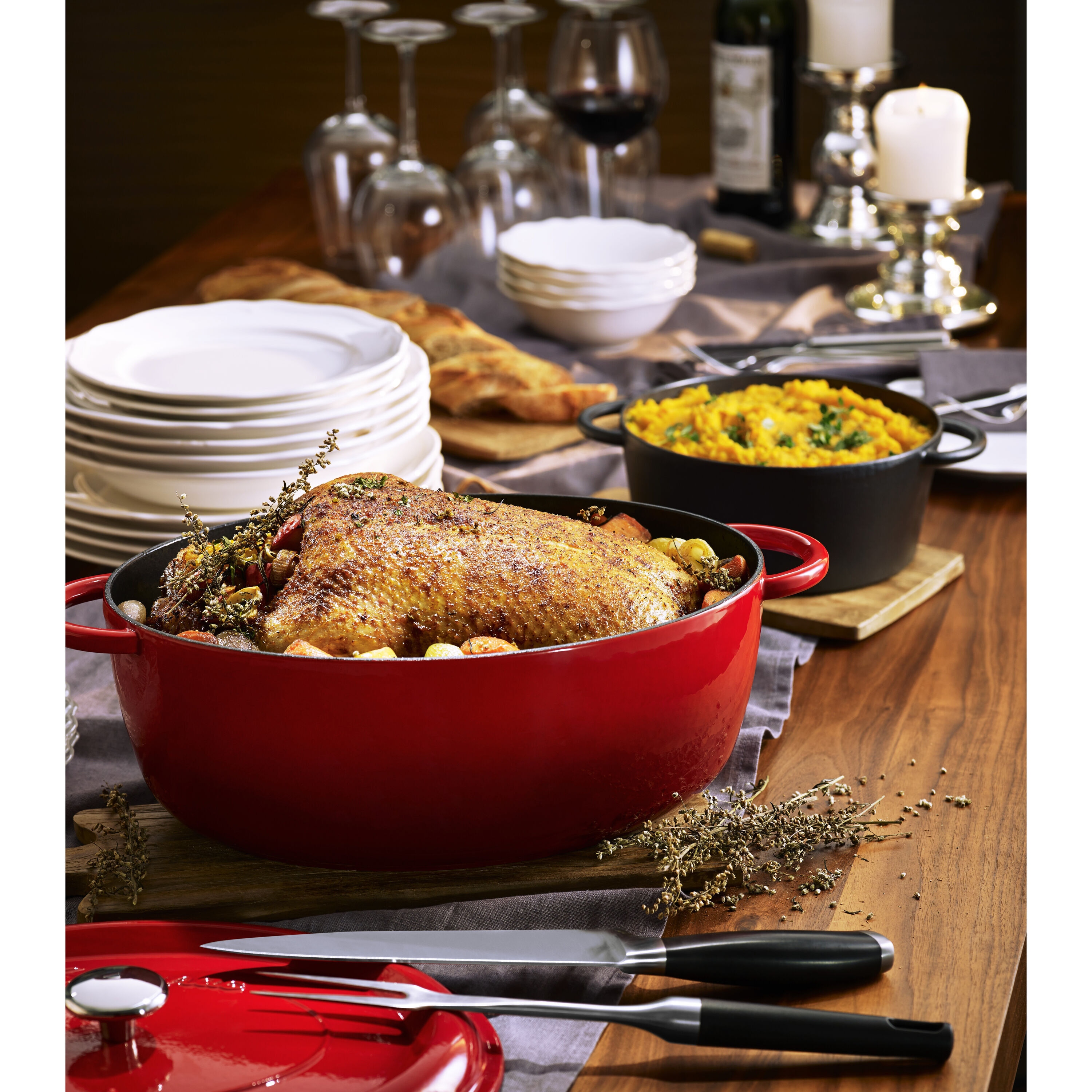 Cast Iron 6 l oval French oven, red | Henckels CA