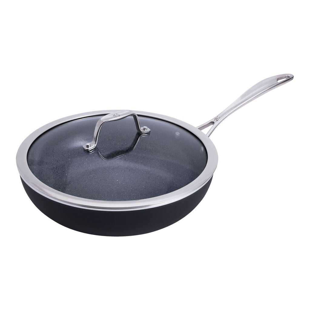 11.00 inch, Aluminum, Ceramic Nonstick Saute Pan W/Lid,,large