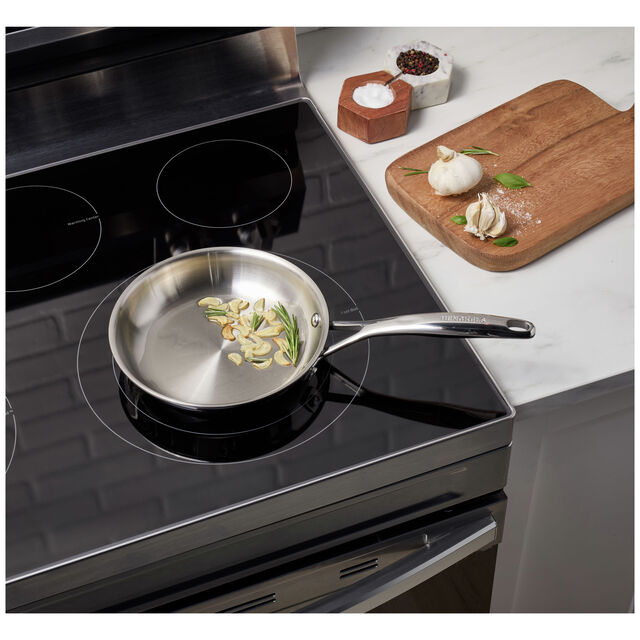 8.00 inch, Stainless Steel, Frying Pan,,large