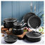 Cookware set grey 11 Piece, aluminum preview