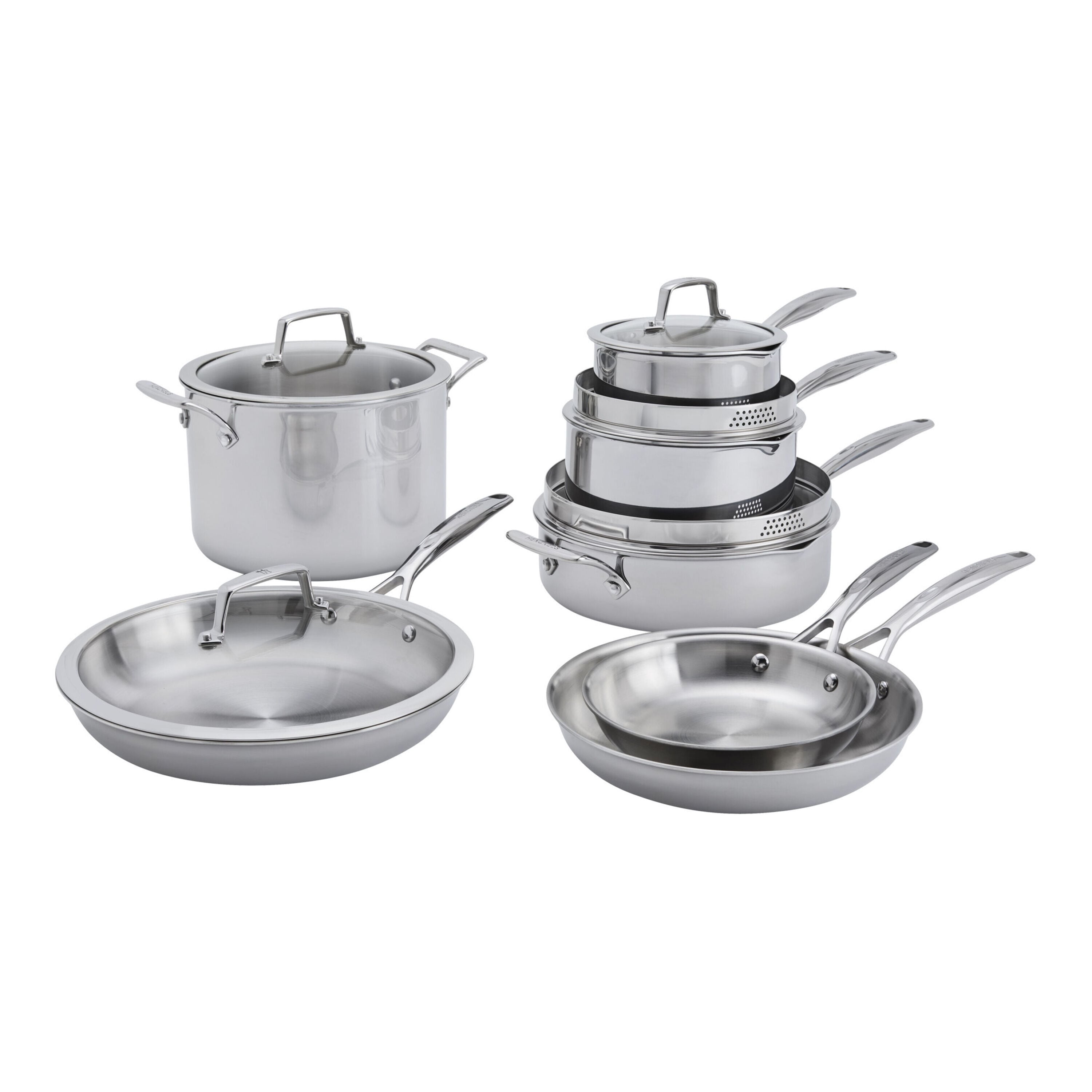 メタルスッテ各メーカー12点セット Legacy 12-pc, Stainless Steel, Cookware Set | Henckels US
