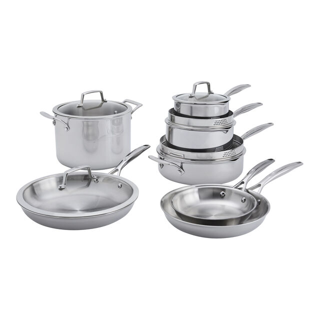 12-pc, Stainless Steel, Cookware Set,,large