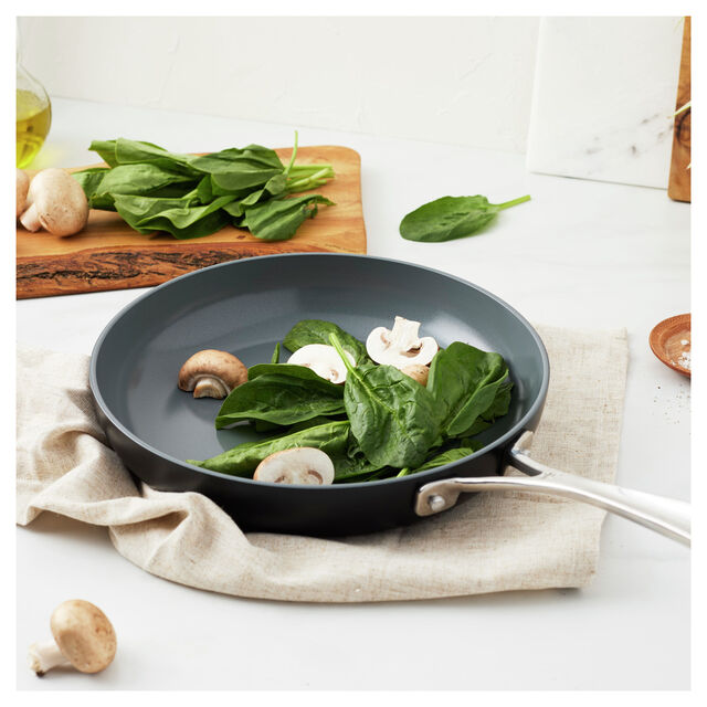 10.00 inch, Aluminum, Ceramic Nonstick Frying Pan,,large