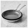 2-pc, Stainless Steel, Ceramic Nonstick Frying Pan Set,,large