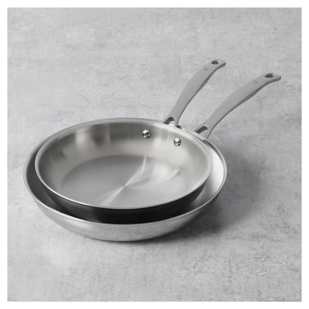 2-pc, Stainless Steel, Frying Pan Set,,large