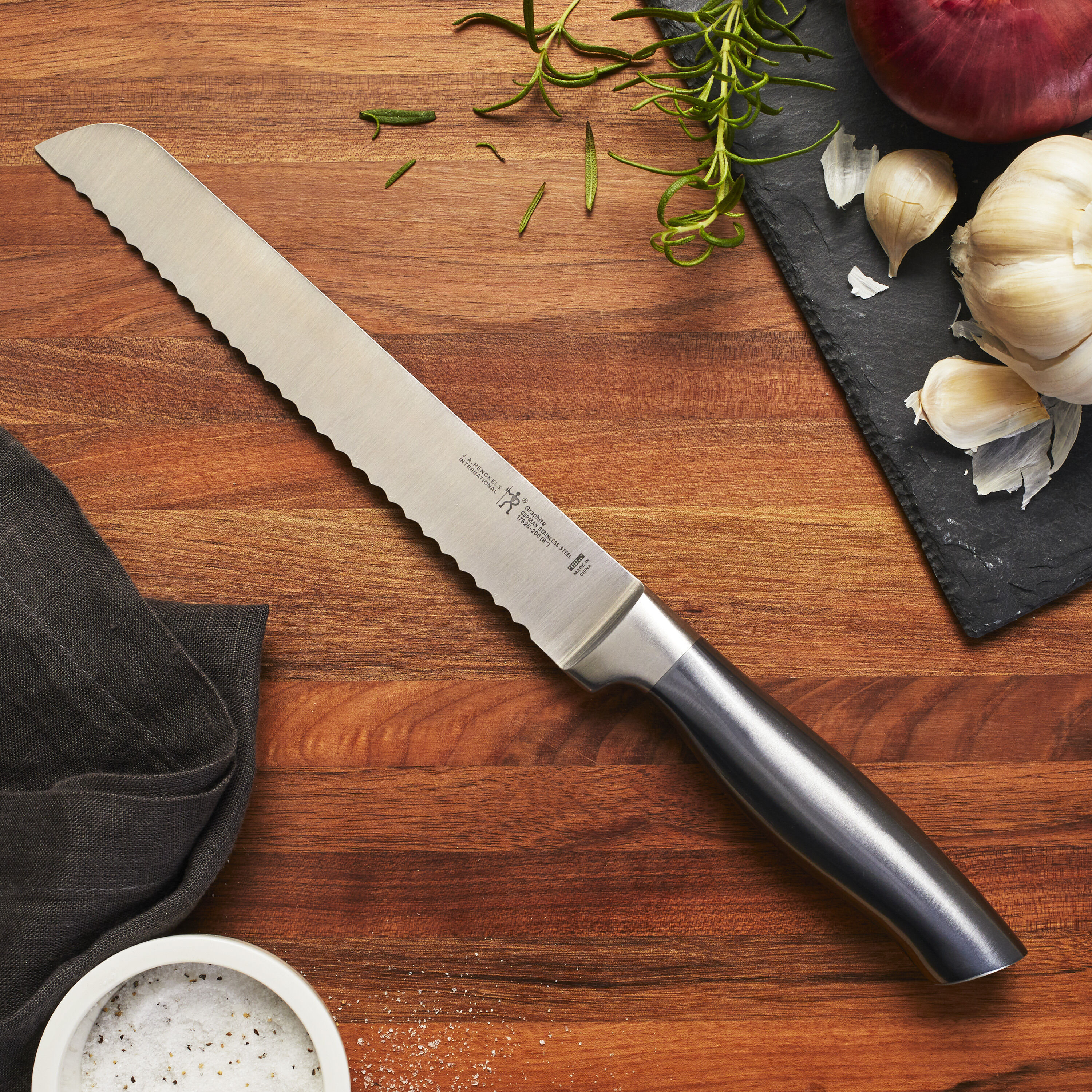 Henckels Graphite 8.00 inch Bread Knife - Thumbnail 3