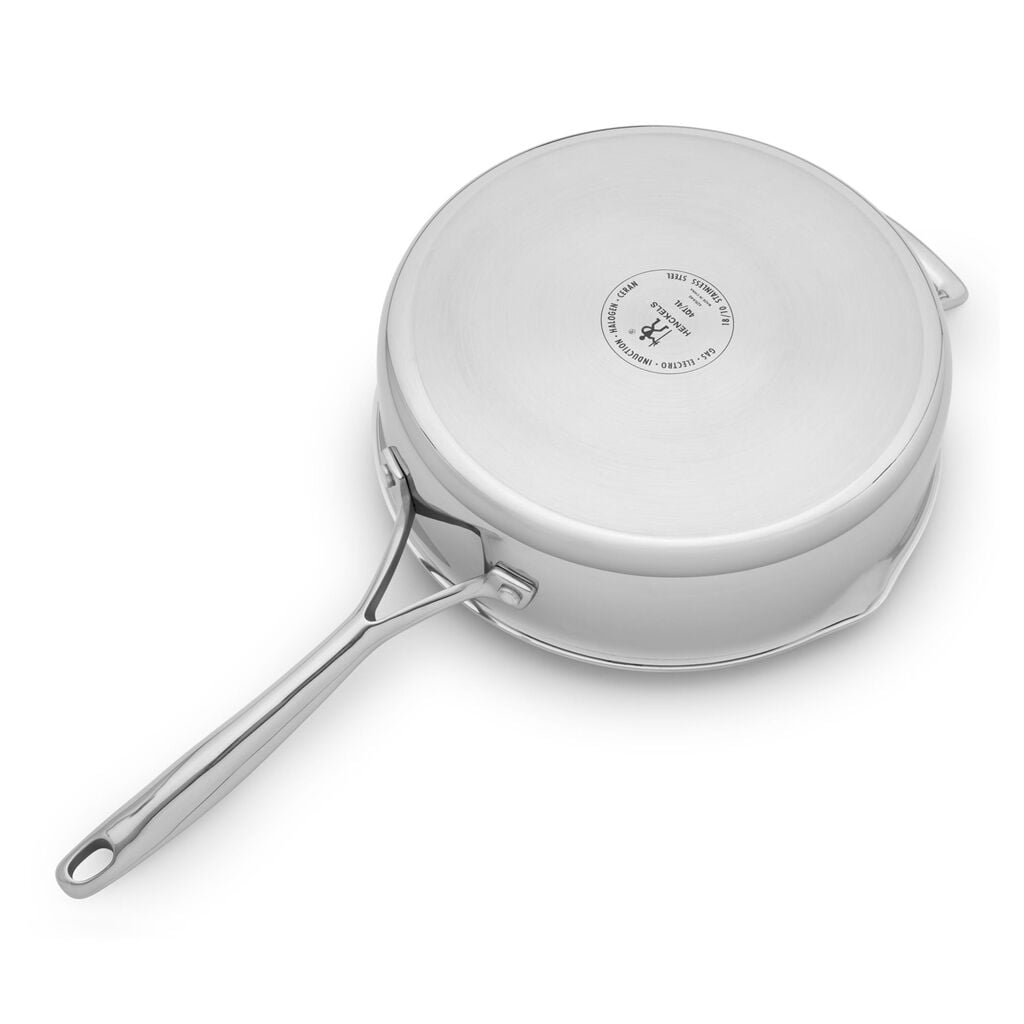 4 qt, Stainless Steel, Saute Pan With Lid,,large