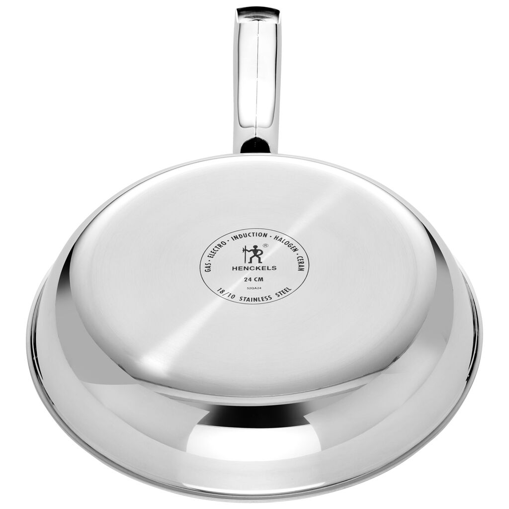 Bratpfanne 24 cm, Edelstahl, Silber,,large