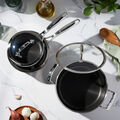 6-pc, Stainless Steel, Ceramic Hybrid Pot Set With Lids,,large