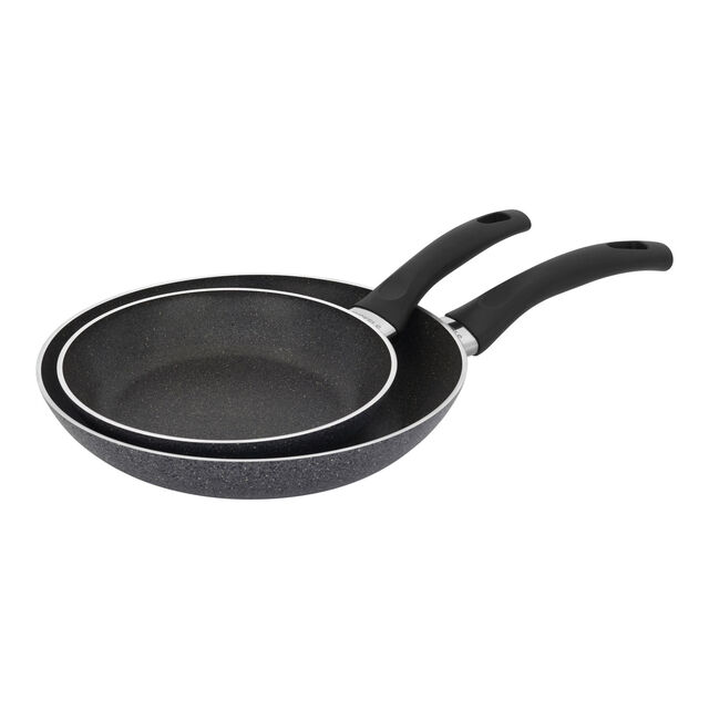 2 Piece aluminum Fry Pan Set - Granite,,large